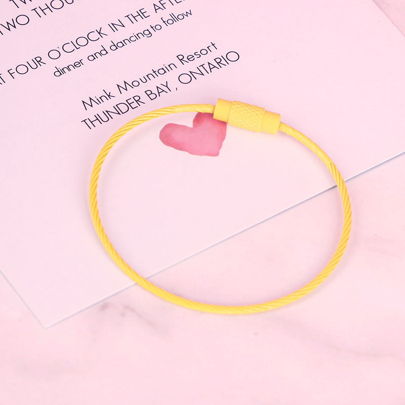 Wholesale Metal DIY Color Spray Painted Wire Ring Diameter 5cm Keychain Accessories